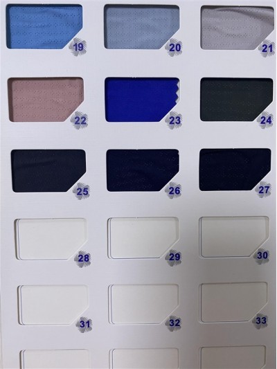 GZ-YXYF 6025# Ice silk plum blossom point Width: 160CM Weight: 170GSM Composition: 13% spandex 87% nylon Moisture wicking front view